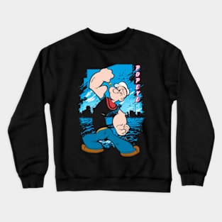 Popeyes Sea Serenades Relive the Musical Moments and Whimsical Escapades of Popeyes and Crew Crewneck Sweatshirt